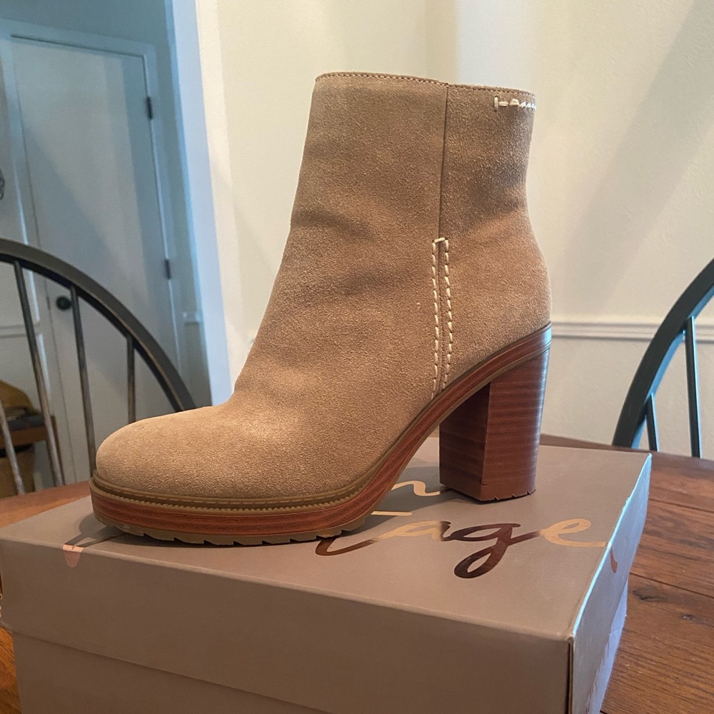 Taupe Suede boots